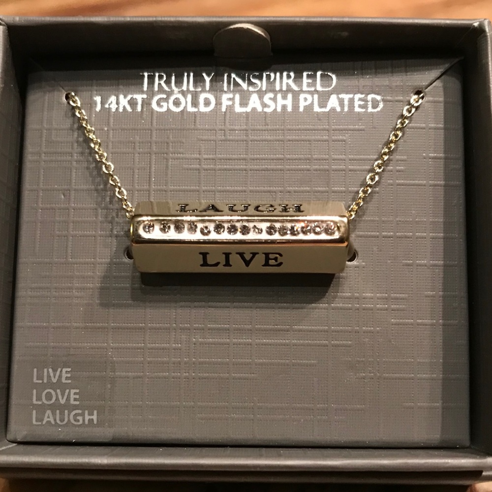 Gold plated love necklace